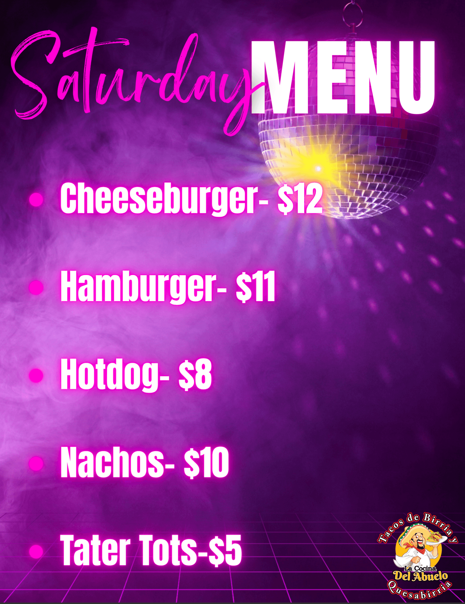 Saturday Night Food